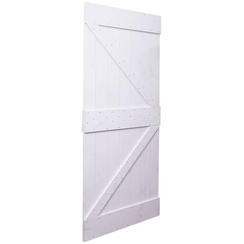 Klizna vrata s priborom za montažu 100x210 cm borovina bijela slika 13