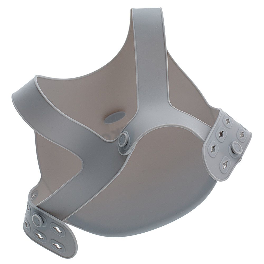 Minikoioi Silikonski siperak Flexi Bib, Sivi slika 2