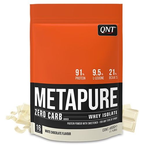 QNT Metapure Zero Carb 480g Bela Čokolada slika 1