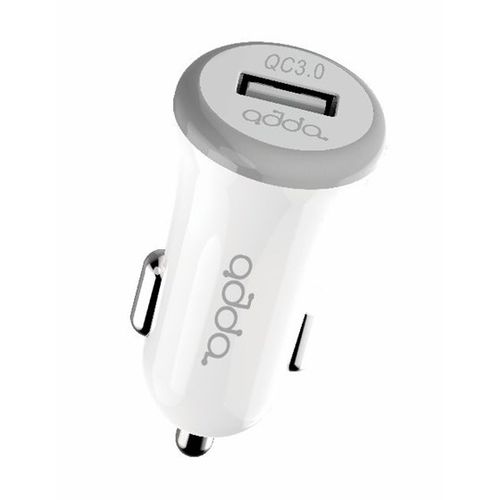 Auto punjač ADDA CC-001-WH, Fusion Car Charger, USB-A, QC3.0, 3A, bijeli slika 1