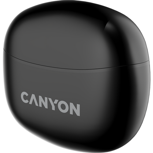 Canyon TWS-5 Bluetooth headset, with microphone, BT V5.3 JL 6983D4, Frequence Response:20Hz-20kHz, battery EarBud 40mAh*2+Charging Case 500mAh, type-C cable length 0.24m, size: 58.5*52.91*25.5mm, 0.036kg, Black slika 4