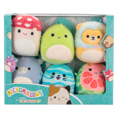 Squishmallows Micromallows 6cm - 6komada (Floyd, Leonard, Noah, Lena, Dane, Cortez) slika 2