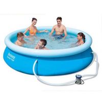 Bestway Bazen sa zračnim prstenom i filter pumpom 57270 Fast, 305x76 cm