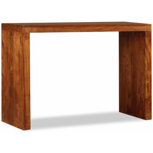 Konzolni stol masivno drvo s premazom boje meda 110x40x76 cm slika 42