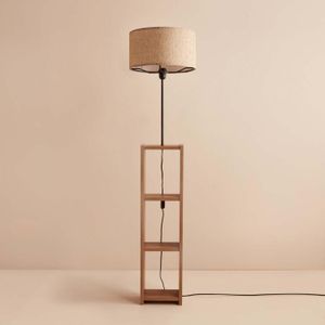 AYD-3467 Beige Wooden Floor Lamp