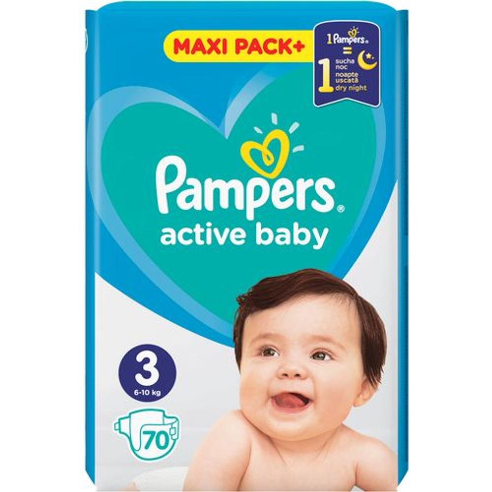 Pampers Active Baby pelene maxi pack slika 2