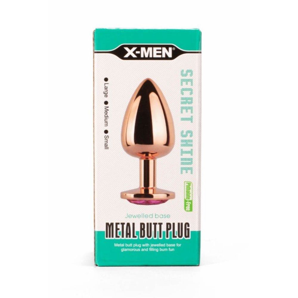 Secret Shine Pink Jewell analni čep 7,1 cm X-MEN slika 5