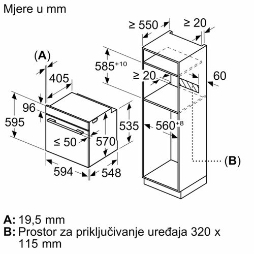 Bosch ugradbena pećnica HBS578BS0 slika 10