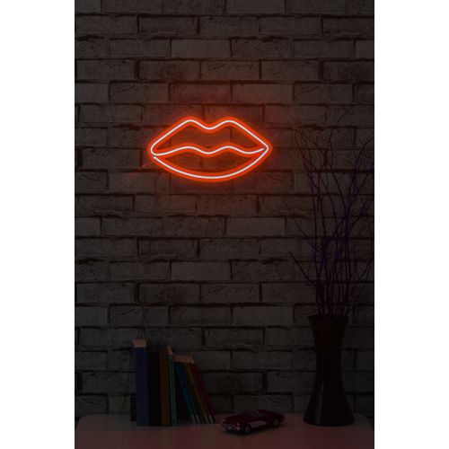 Wallity Zidna dekoracije svijetleća KISS, Lips - Red slika 3