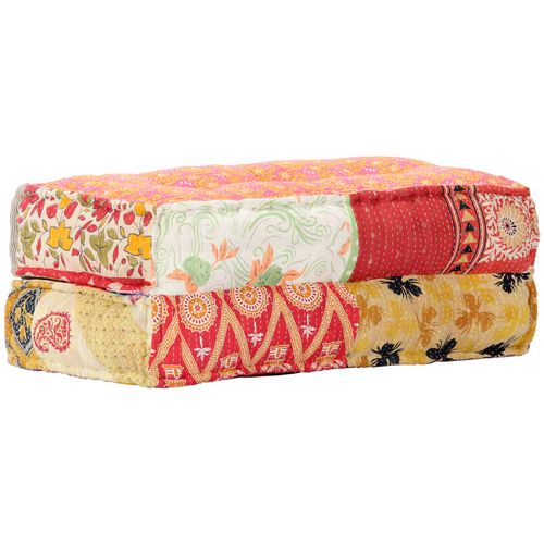 283792 Pouffe 100x100x20 cm Patchwork Fabric slika 35