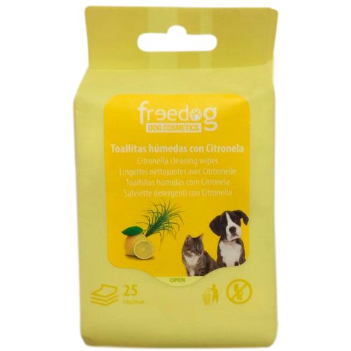 Freedog Vlažne maramice za ljubimce, miris citrus, 25 kom slika 1