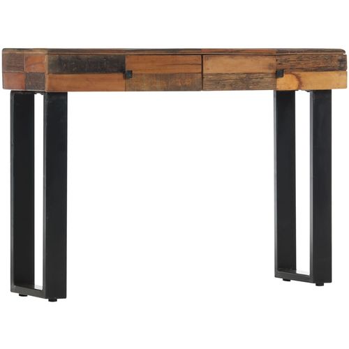 Konzolni stol 110 x 30 x 76 cm od masivnog obnovljenog drva slika 17