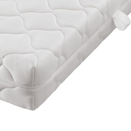 Krevet od umjetne kože s madracem bijeli 180 x 200 cm slika 55