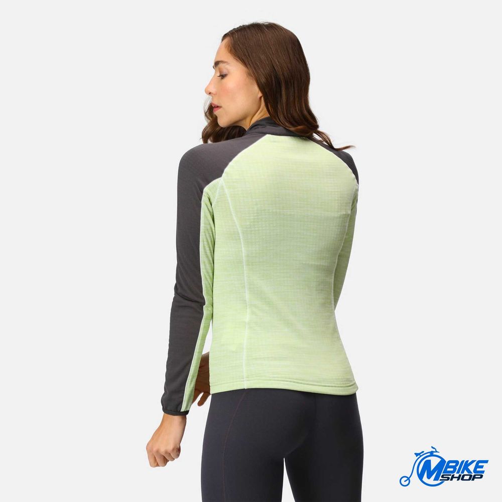 Regatta Ženska majica dugih rukava Hepley Quiet Green/Seal Grey slika 4