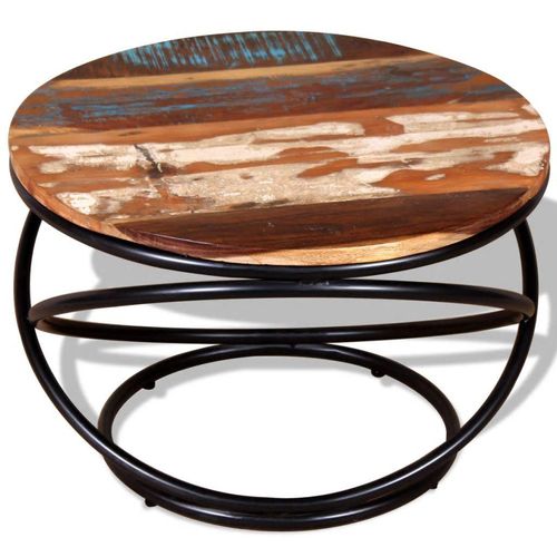 Stolić za kavu od masivnog obnovljenog drva 60 x 60 x 40 cm slika 3
