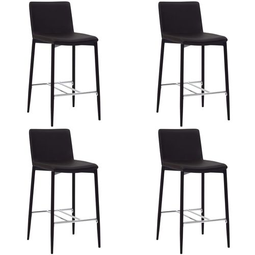 Barski stolci od umjetne kože 4 kom smeđi slika 31