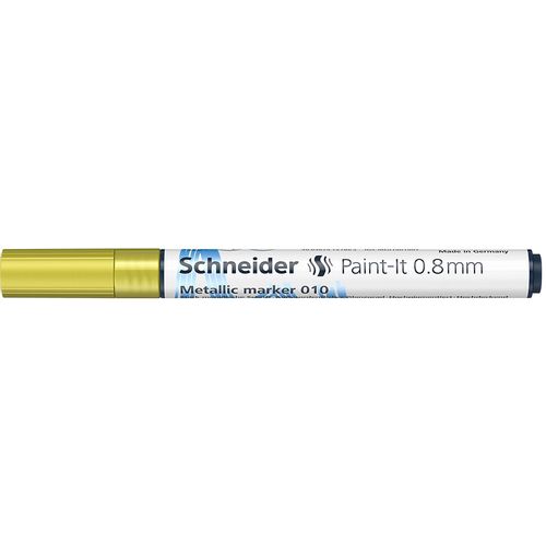 SCHNEIDER Flomaster Paint-It metalik marker  010, 0,8 mm, žuti slika 1