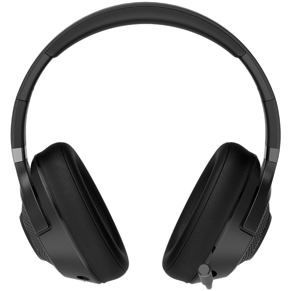 LORGAR Noah 500, Bežične Gaming slušalice s mikrofonom, JL7006, BT 5.3, trajanje baterije do 58 h (1000mAh), USB (C) punjač (0.8m), 3.5 mm AUX kabel (1.5m), dimenzije: 195*185*80mm, težina: 0.24kg, crne slika 3