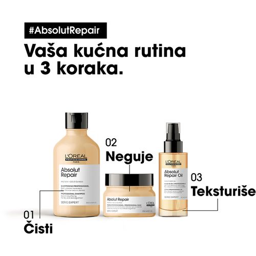 Loreal Professionnel Paris Absolut Repair Obnavljajuća* maska za veoma oštećenu kosu 250ml slika 3