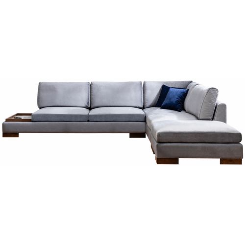 Ugaona Sofa 'Tulip Corner Right' s Pufnom - Tamnosiva slika 6