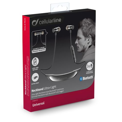 Cellularline Bluetooth slušalice Neckband crne  slika 3