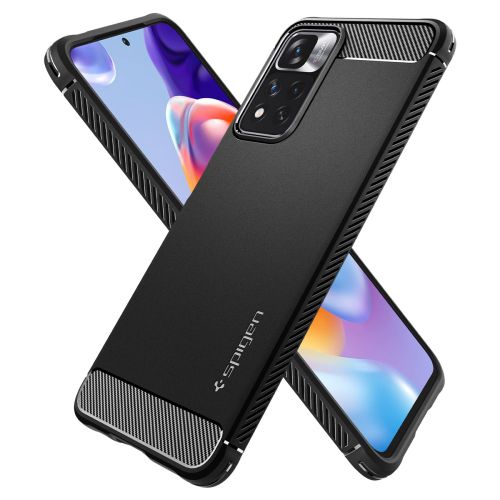 SPIGEN RUGGED ARMOR ZA XIAOMI REDMI NOTE 11 PRO+ PLUS 5G MAT CRNA slika 2