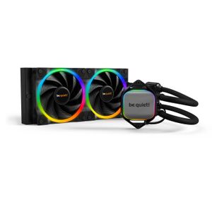 be quiet! BW013 PURE LOOP 2 FX, 240mm [with LGA-1700 Mounting Kit], Doubly decoupled pump, Very quiet Pure Wings 2 PWM fans 120mm, Unmistakable design with ARGB LED and aluminum-style, Intel and AMD