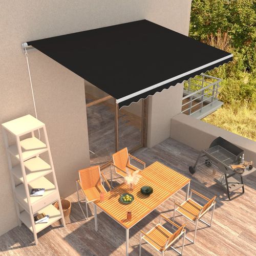 Tenda na ručno uvlačenje 400 x 300 cm antracit slika 22