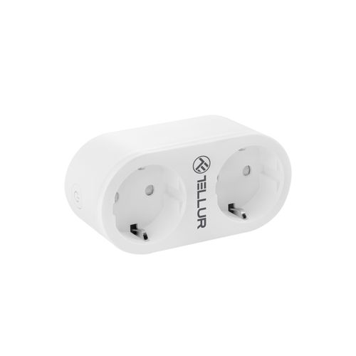 Tellur Smart WiFi AC dual plug, energy reading, 16A, 2400W slika 4