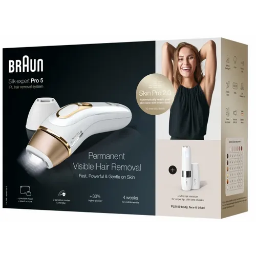 Braun PL5159 Silk-expert Pro 5, IPL sa 2 nastavka + Venus brijač + Face Mini za uklanjanje dlačica slika 4