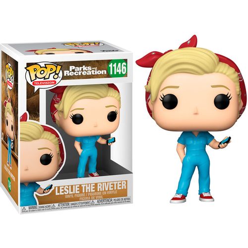 POP figure Parks and Rec Leslie the Riveter slika 3