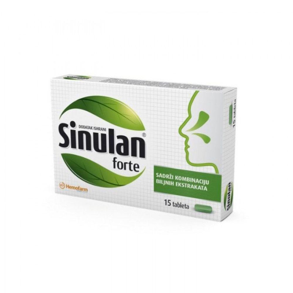 SINULAN FORTE TBL. A 15 - Prirodni Dodatak za Održavanje Respiratornog i Imunog Sistema slika 1
