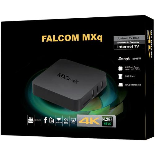 Falcom Prijemnik IPTV, 4K, Quad CPU, RAM 2GB, H.265, Android Box - MXQ-4K 2GB slika 3