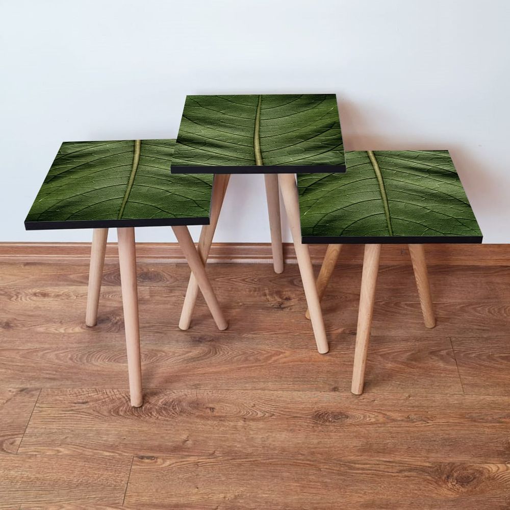 Set Stolića za Kafu 3Shp103 - Zeleni (3 Komada) slika 1