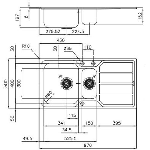 Sudoper FOSTER Elettra 5197060 STD slika 2