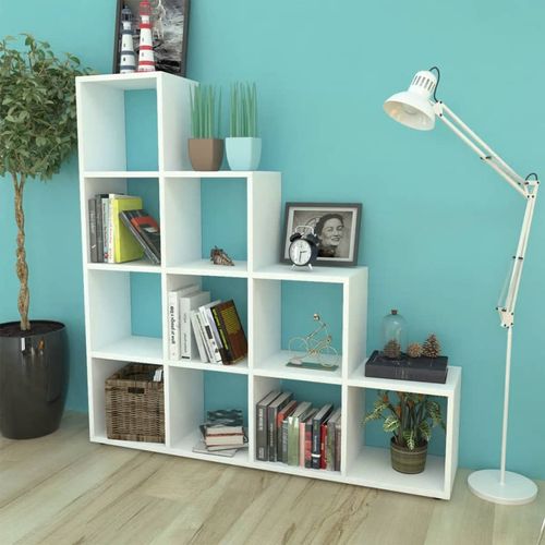 242550 Staircase Bookcase/Display Shelf 142 cm White slika 28