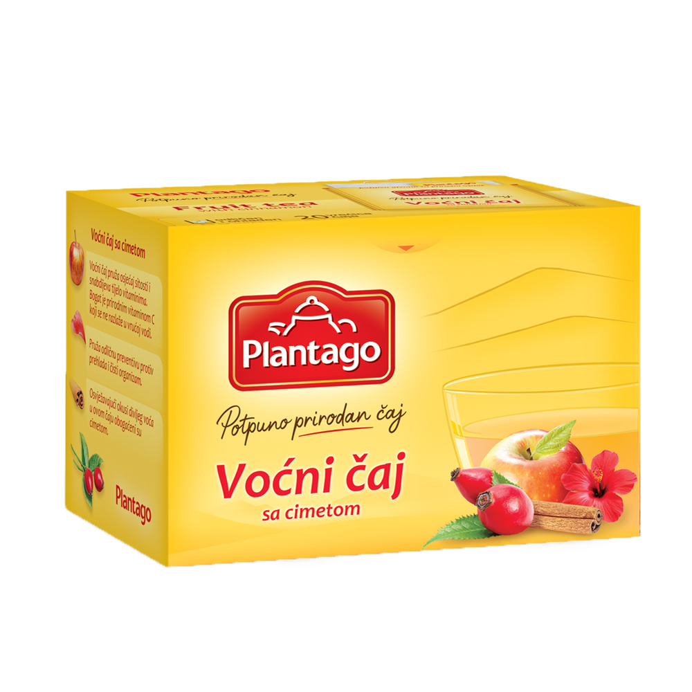 Plantago čaj Voćni 60g slika 1