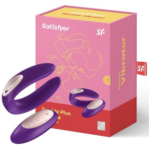 Satisfyer Double Partner Plus Vibrator sa daljinskim upravljačem slika 2