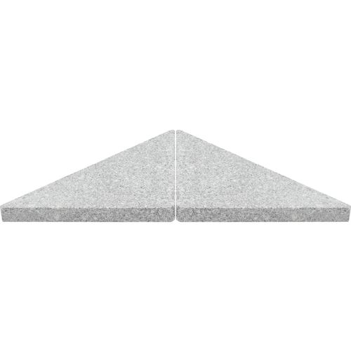 Postolje za suncobran granitno 15 kg trokutasto sivo slika 19