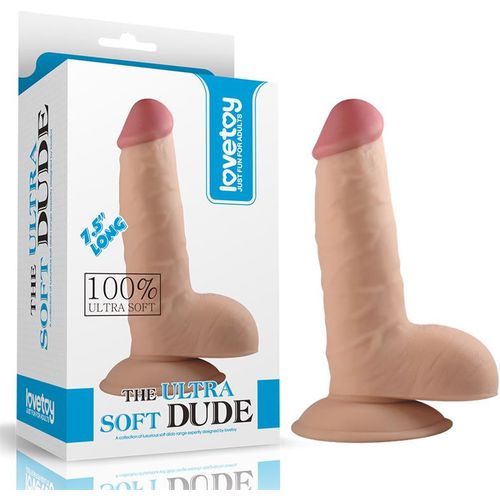 Lovetoy Ultra Soft Dude dildo 7,5" 19cm x 4,5cm slika 7