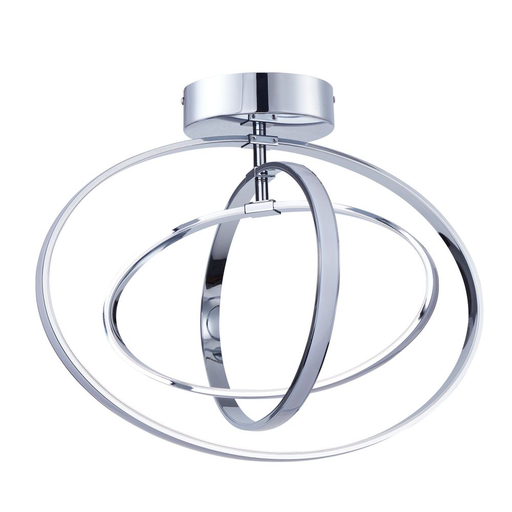 Eglo Selvina Stropna Lampa - LED, 12W, 14W, 9W, Krom/Bijela slika 6