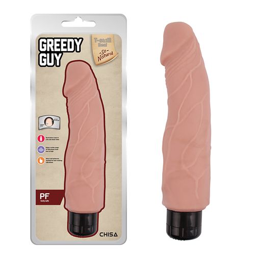 Mekani Realisticni Vibrator 24cm Greedy Guy Flesh slika 1