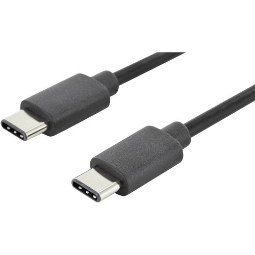 Digitus USB kabel USB 2.0 USB-C® utikač, USB-C® utikač 1.00 m crna  AK-300138-010-S slika 1