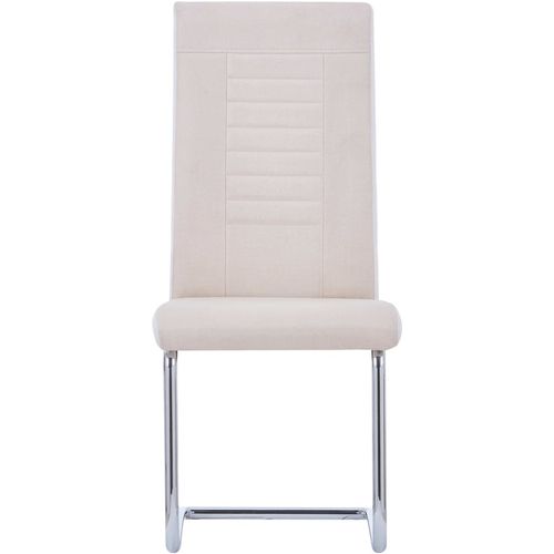 Konzolne blagovaonske stolice od tkanine 4 kom krem slika 24