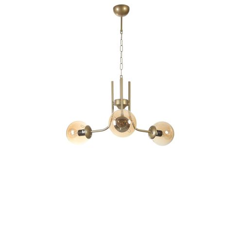 Nevada 3 Lü Eskitme Bal Camlı Avize Amber
Gold Chandelier slika 2