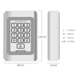 SMART-KPS-LOCK-Door Reader Gembird Metal Case IP65 Waterproof RFID EM Card Door Access Control Reade