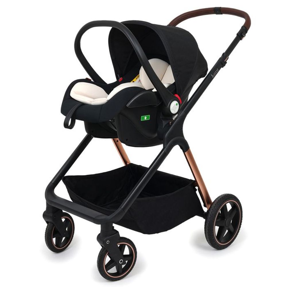 Jungle Kolica za bebe 3U1 Lumi, Crna slika 14
