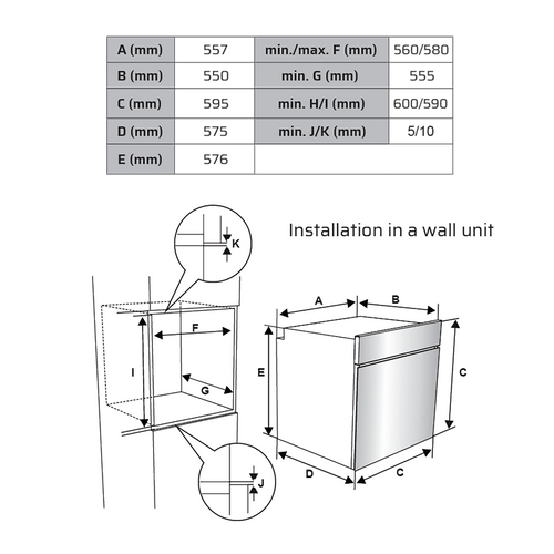 Vox SBM6510X3D Ugradna multisistemska rerna, Inox slika 6