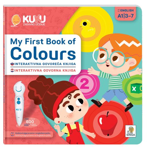 Interaktivna knjiga Kuku - My First Book of Colours (bez olo slika 1