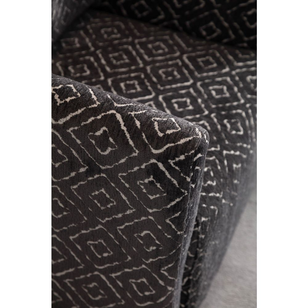 Wing Chair Nora - Crna i Bijela slika 2